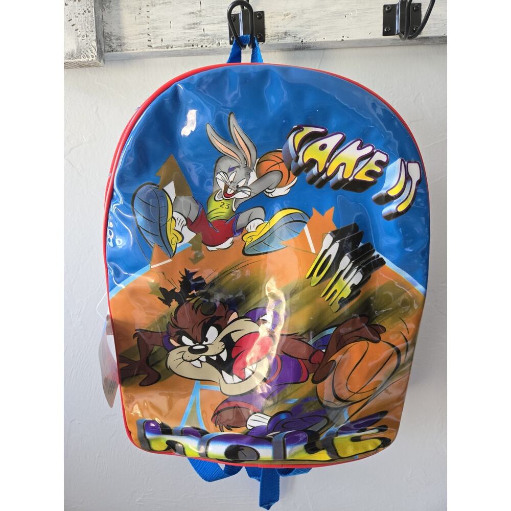VTG Rare 1999 Looney Tunes Basketball Backpack Holiday Fair Inc Mischief Makers